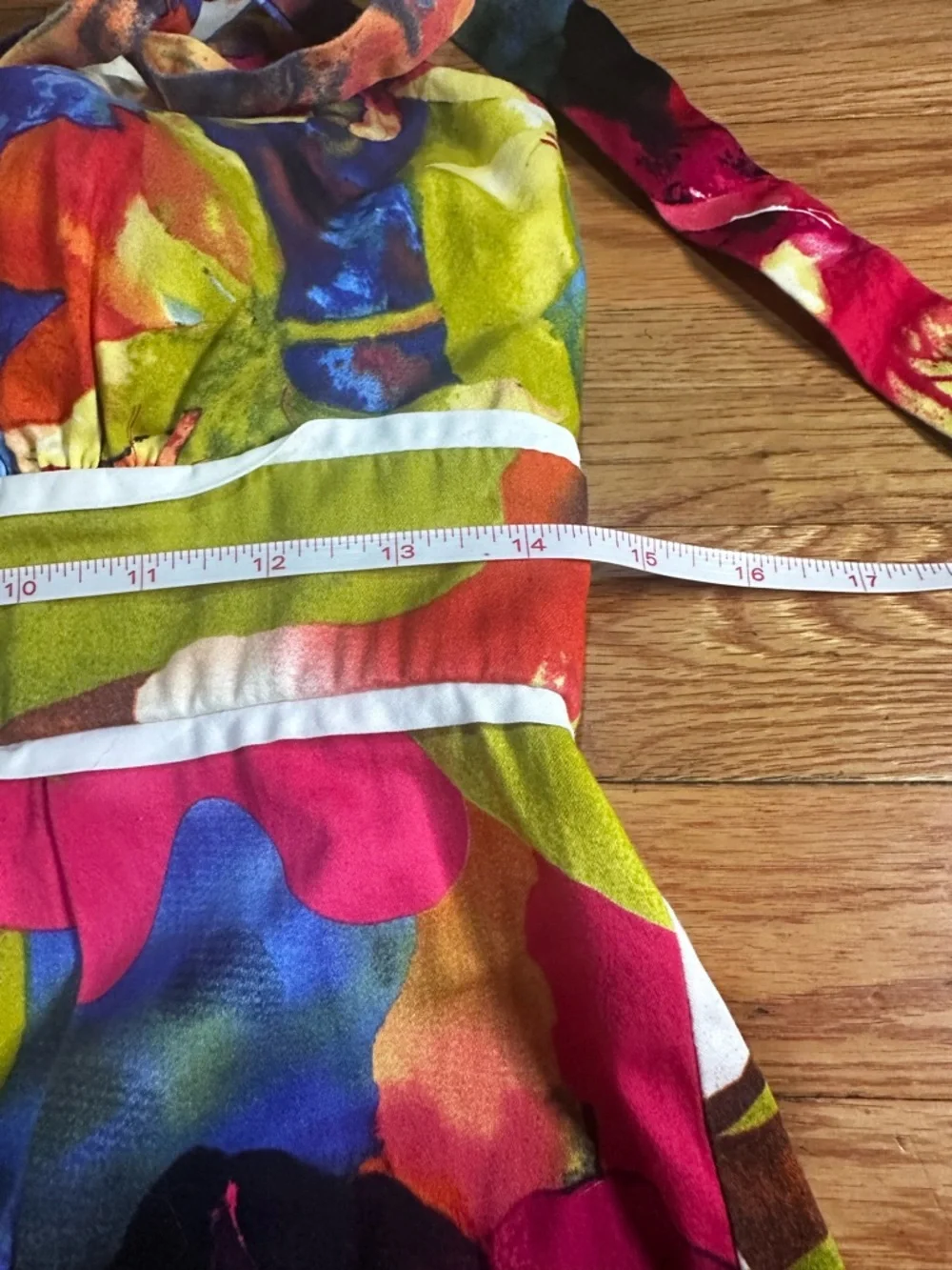A Byer Floral Halter Dress Y2K Resortwear Vacation Vibrant‎ Sz 9
